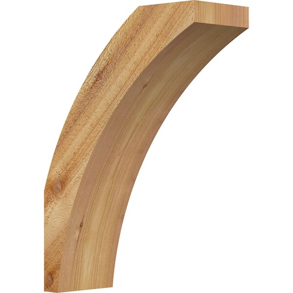 Ekena Millwork 4"W x 10"D x 14"H Thorton Rough Sawn Knee Brace, Western Red Cedar BRC04X10X14THR00RWR - main